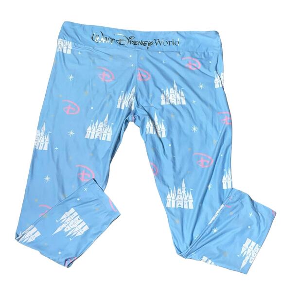 Cinderella Castle Leggings Sz 1X Lounge Walt Disney World Pant Sleep Pajama Pant - Picture 8 of 12